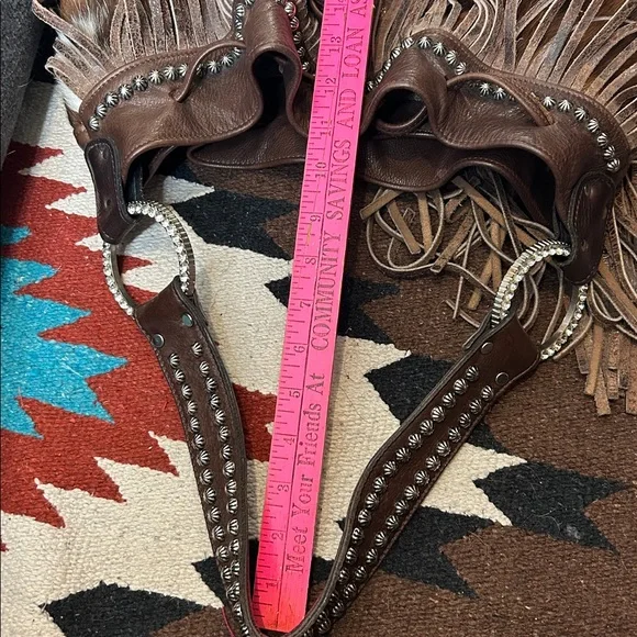 Raviani Garland Texas Western Style Hobo Fringe Leather Studded Bag MSRP $375+ - Picture 11 of 11